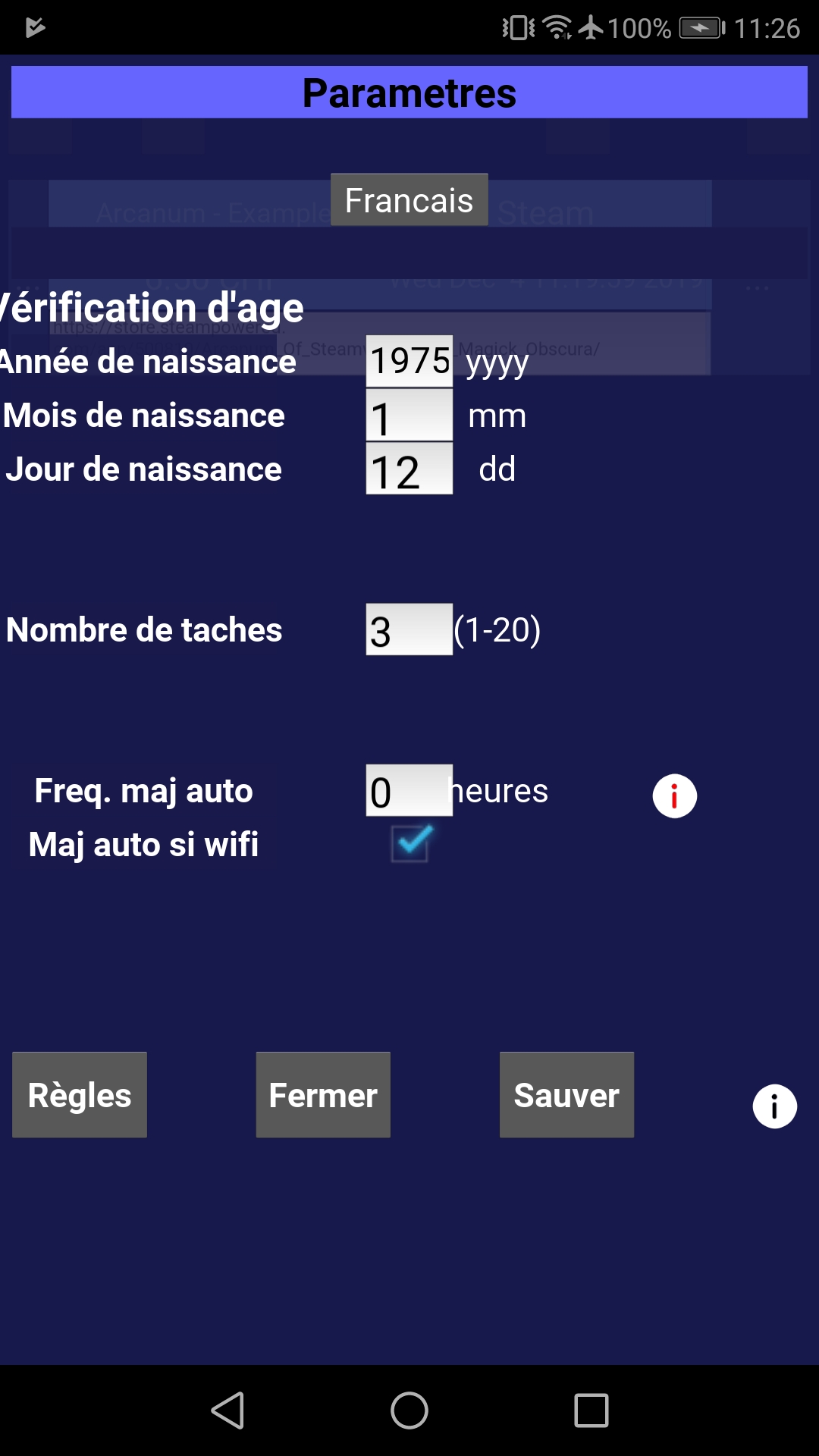 g price
      checker parametres
