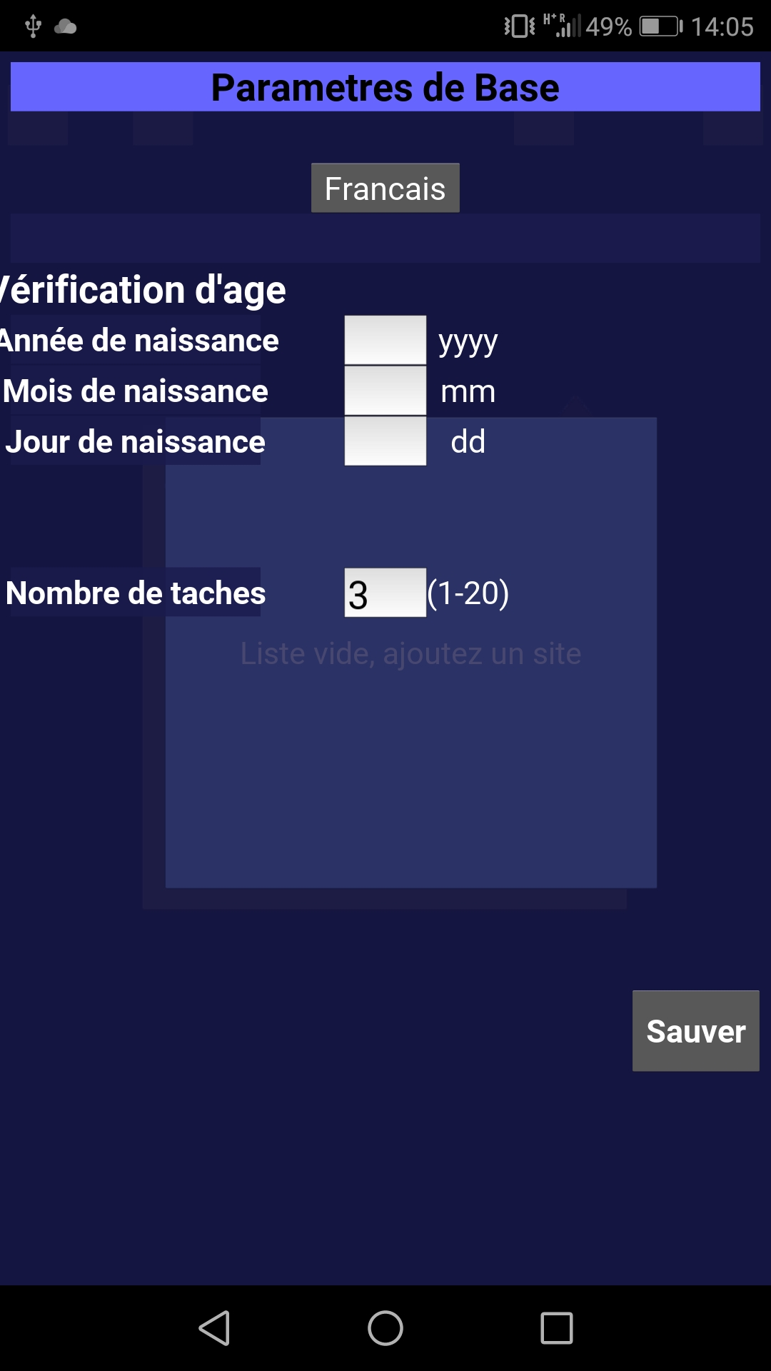 g price
      check parametres bases copie d ecran