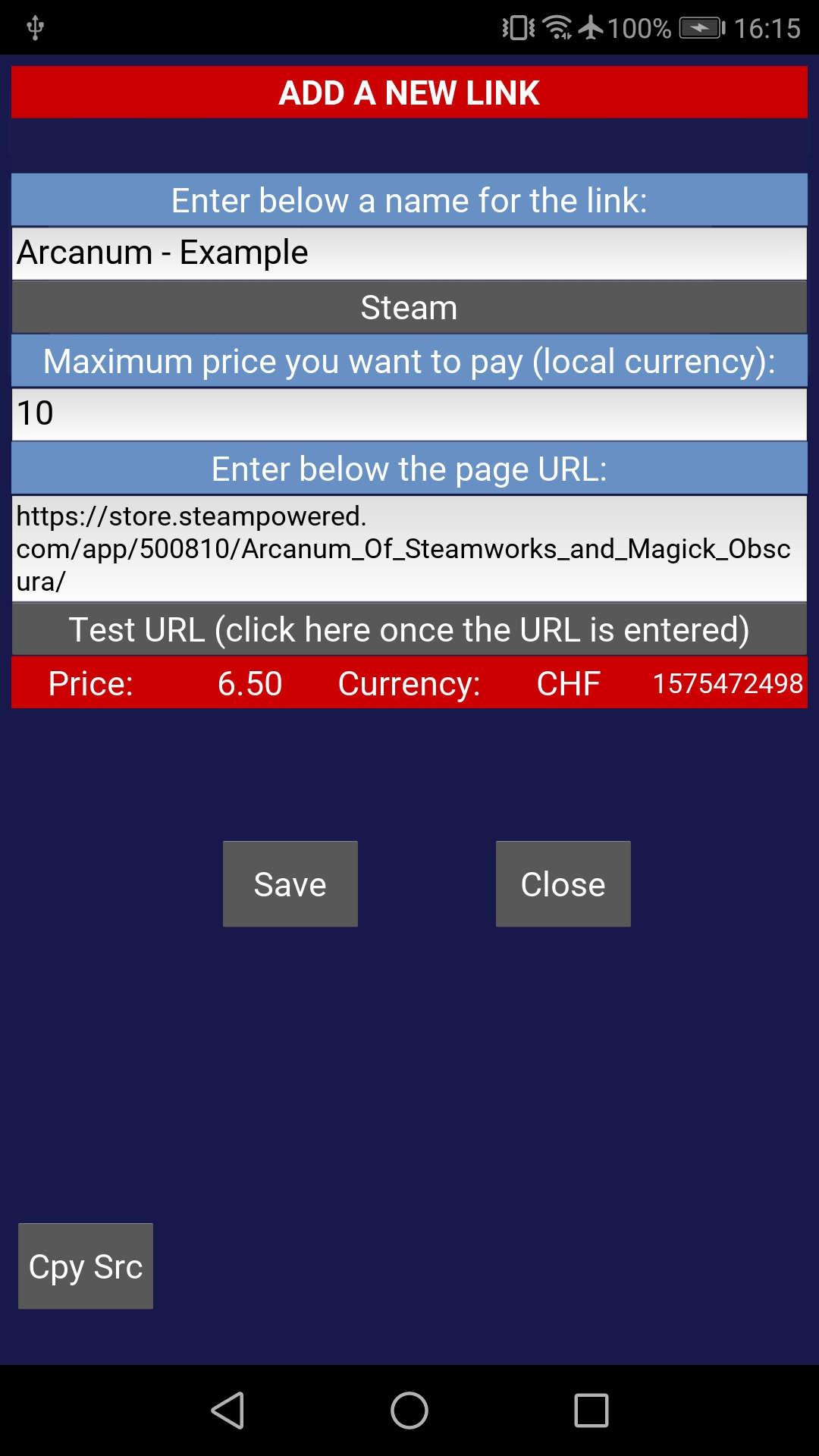 g price
checker add a site 2